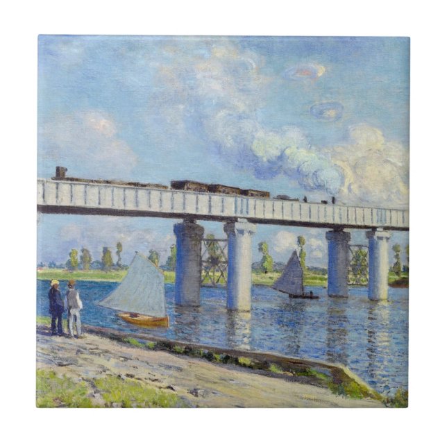 Monet: Ponte ferroviária no Argenteuil (Frente)