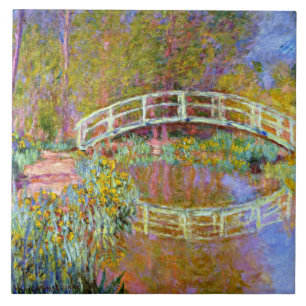Monet - Ponte no Azulejo cerâmico do Jardim de Mon
