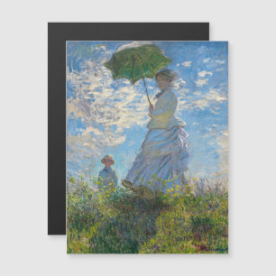 Monet - Promenade Woman com Parasol Magnética Car
