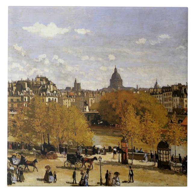 Monet - Quai du Louvre, pintura de arte (Frente)