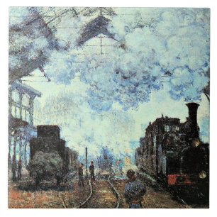Monet - Rua Gare. Lazare, Chegada do trem