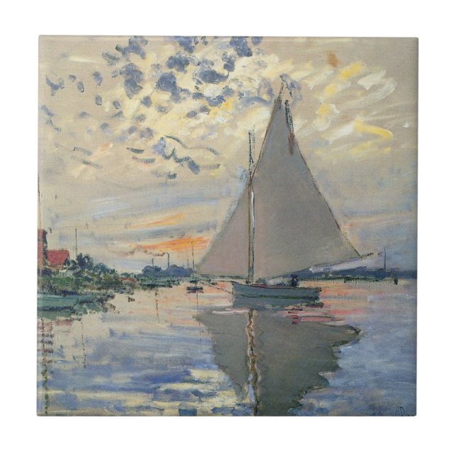 Monet Sailboat French Impressionism Classic Art (Frente)