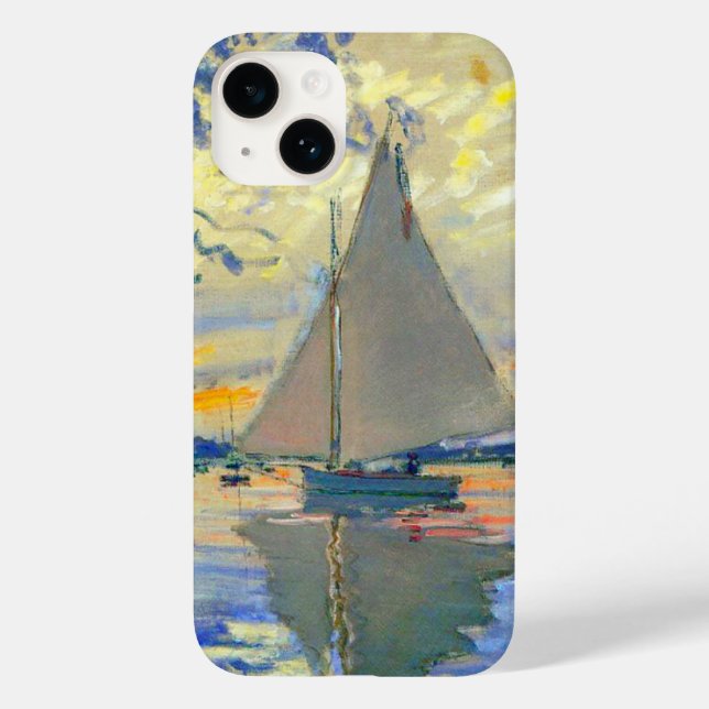 Monet Sailboat no Le Petit-Gennevilliers (Verso)