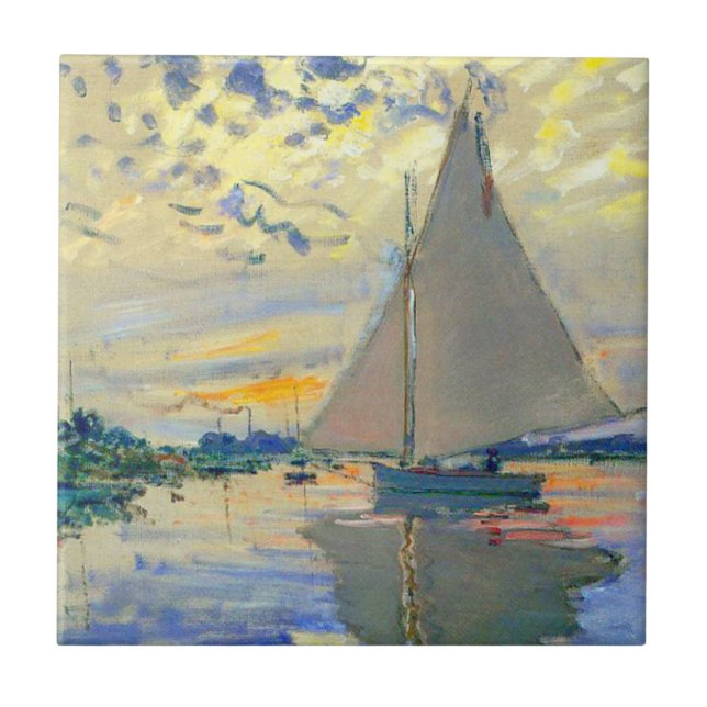 Monet Sailboat no Le Petit-Gennevilliers (Frente)