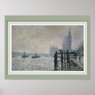 Monet Tamisa abaixo do poster X12 de Westminster