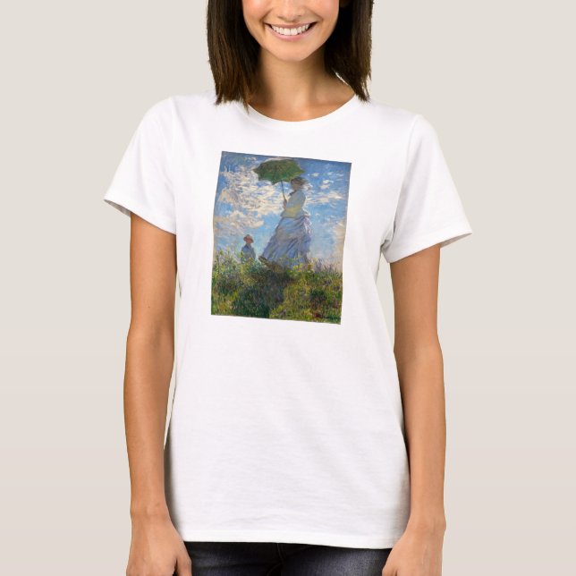 Monet The Promenade Woman com camiseta Parasol (Frente)