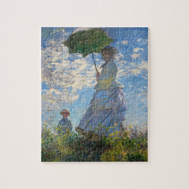 Monet The Promenade Woman com Quebra-cabeça de Par (Vertical)