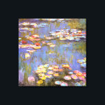 MONET WATER LIES 1916 brite Stretch Canvas Art<br><div class="desc">O pintor impressionista francês Claude Monet pintou este Lírios-d'Água — 1916, originalmente como um óleo na pintura de canvas a partir das inspirações de seu próprio quintal no início do 20 da França. Com 76 anos de idade quando pintou essa criação de lago d'água, as cataratas de Monet estavam progredindo...</div>