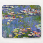 Monet Water Lily 1916 Mouse Pad<br><div class="desc">Monet Water Lily 1916, mouse pad. Pintura a óleo na canvas desde 1916. O impressionista francês Claude Monet continua famoso e amado pelas pinturas de lírio-d'água que ele criou em seu lago de jardim em Giverny. Esta pintura específica de lírio-d'água é de 1916 e revela a mudança de Monet para...</div>