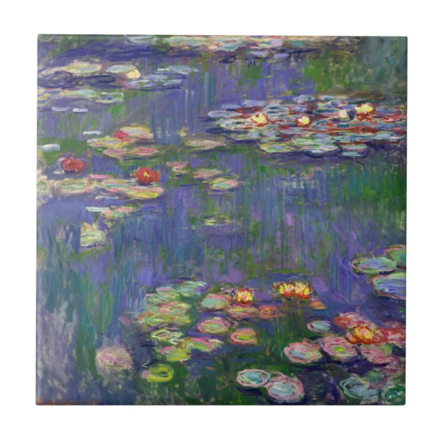 Monet Water Lily - Pintura de plataforma (Frente)