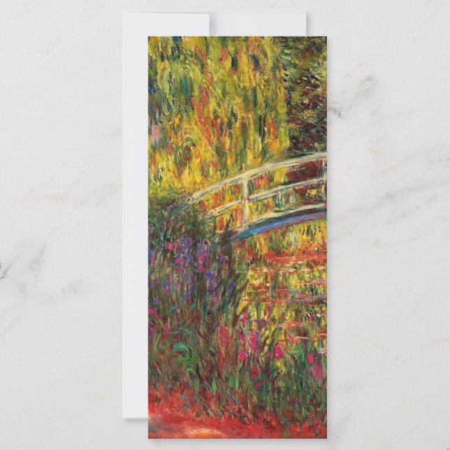 Monet Water Lily Pond and Water Iriss Card (Frente)