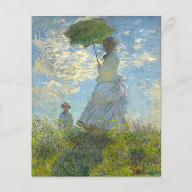 Monet Woman com Parasol Paper (Frente)