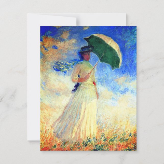 Monet Woman com Parasol virado para a direita (Frente)