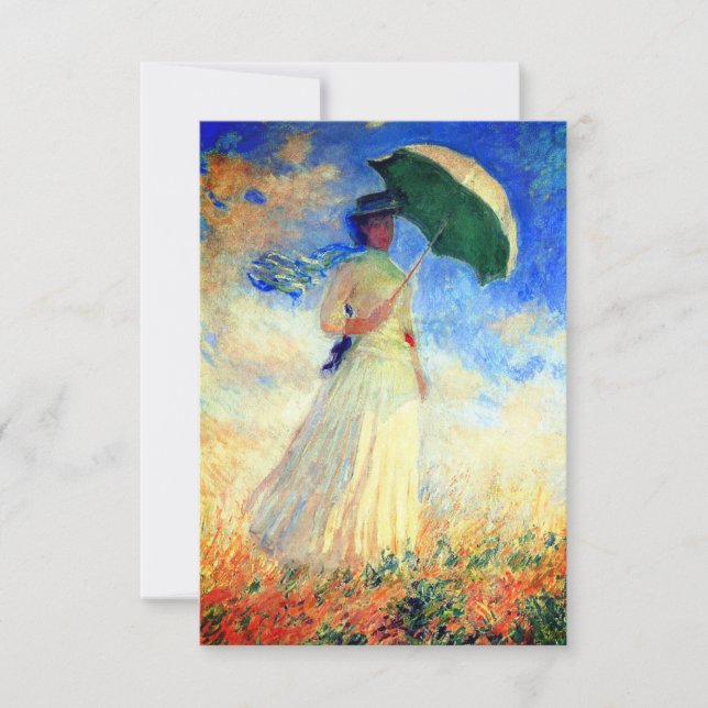Monet Woman com Parasol virado para a direita (Frente)