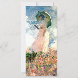 Monet Woman com Parasol Virado para a esquerda