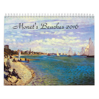 Monets encalha o calendário 2016 da arte