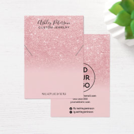 Monitor colar de joias arco-íris cor-de-rosa