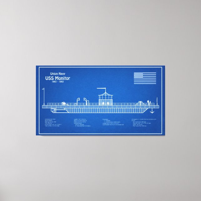 Monitor USS - ABD de Planos de Impressão Blueprint (Frente)