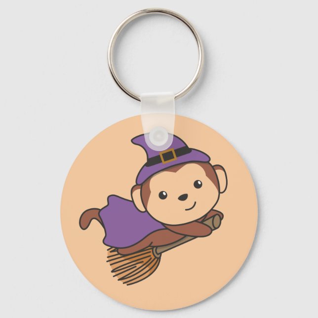 Monkey Halloween Bruxelles Kids Witume Chaveiro (Frente)