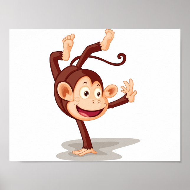 Monkey On One Hand Poster (Frente)