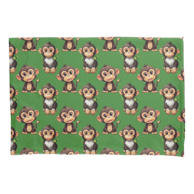Monkey Pattern Design Green  (Frente)