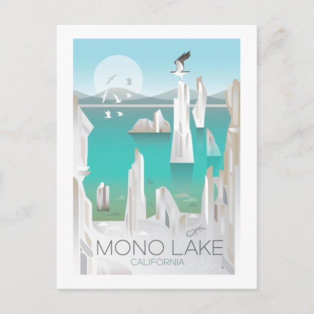 Mono Lake, Cartão postal da Califórnia (Frente)
