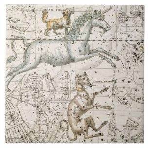 Monoceros, "de um atlas celestial", bar. em 1822