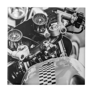 Monocromático de motociclista Biker