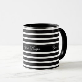 Monocromático Monograma de Xícara de Café