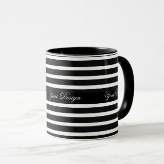 Monocromático Monograma de Xícara de Café