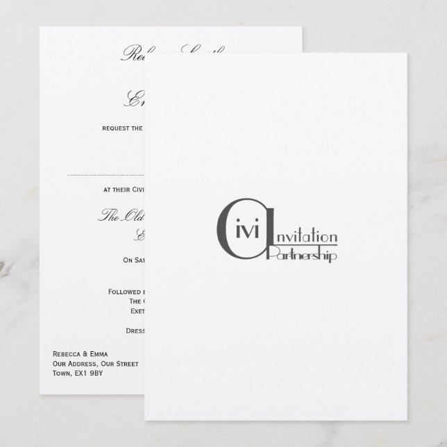 Monocromo - Convite CP (Frente/Verso)