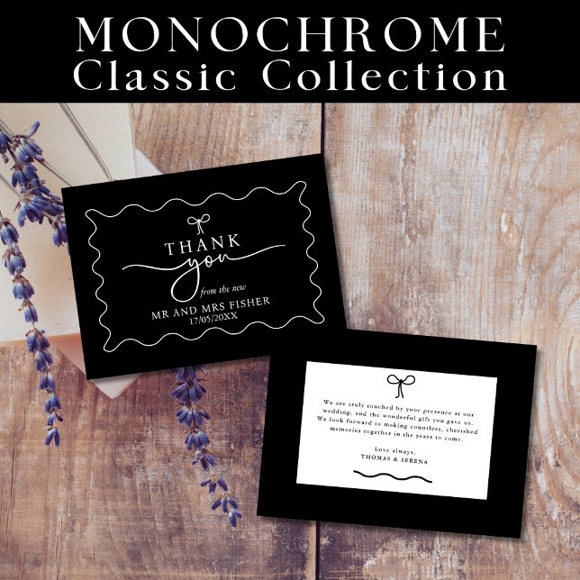 Monocromo de Cartões de agradecimentos de Casament (Criador carregado)