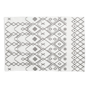Monocromo Kilim: Textura Tribal de Marrocos