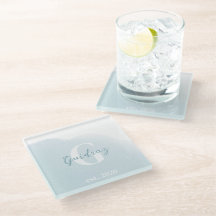 Monogram Seaglass Porta-copos de Vidro