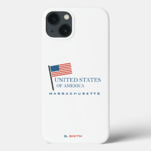 Monogram. Stars & Spangled Banner US American Flag