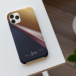 Monograma 3-D metálico rosa e Dourado<br><div class="desc">A design é uma foto e as capas não são feitas com brilho, sequências, metais ou madeiras. Este design também está disponível em outros modelos de telefone. Escolha Tipo de dispositivo para ver outros iPhone, Samsung Galaxy ou Google capas. Alguns estilos podem ser alterados selecionando Estilo se essa for uma...</div>