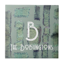 Monograma abstrato moderno do pastel verde-sábio