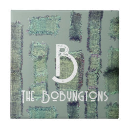 Monograma abstrato moderno do pastel verde-sábio