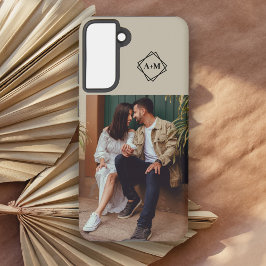 Monograma Adicionar Seu Próprio Bloco de Cor Fotog