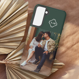 Monograma Adicionar seu próprio bloco de cor verde