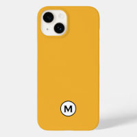Monograma Amarelo Moderno da Mostarda de Tendência
