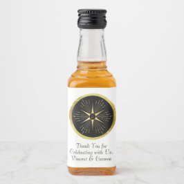 Monograma Art Deco Star Black e Dourado