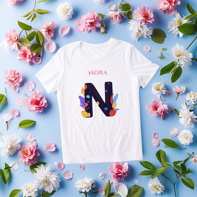 Monograma Artístico - Letra N, Presente Colorido N (Criador carregado)