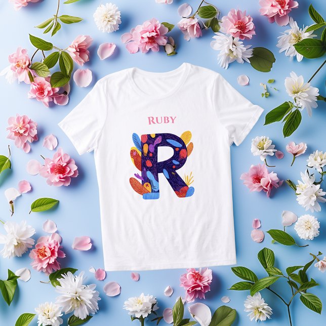 Monograma Artístico - Letra R Bold Birthday Gift (Criador carregado)