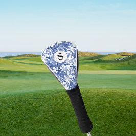 Monograma Azul Floral