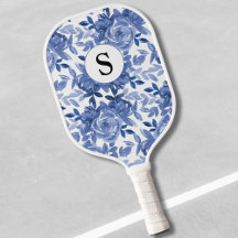 Monograma Azul Floral