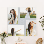 Monograma bloqueia Canvas de Fotografias a Cores E<br><div class="desc">Preservar os momentos do precioso com decor personalizado de parede. Faz um presente excelente!</div>