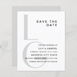 Monograma. Casamento de tipografia simples Salvar