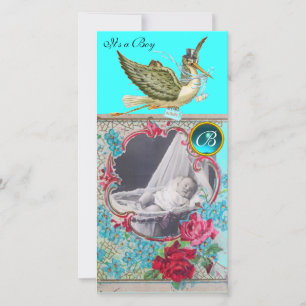 MONOGRAMA CHÁ DE FRALDAS STORAGE, aquamarina