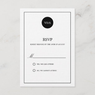 MONOGRAMA CLÁSSICA   WEDDING RSVP
